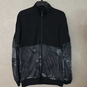 adidas Men's Black & Gray Camo Track Jacket